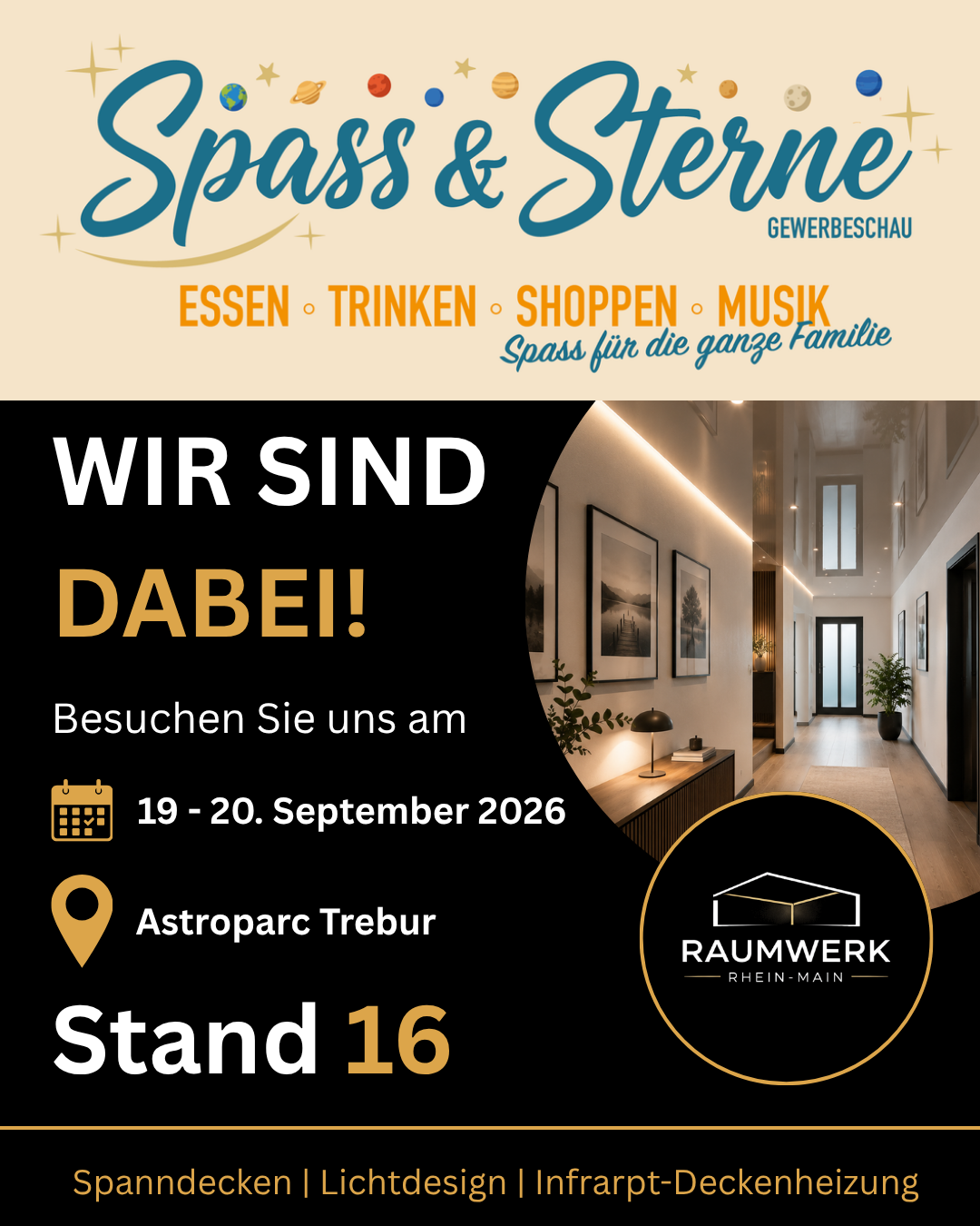 Raumwerk Rhein-Main bei Spaß & Sterne 2026 in Trebur